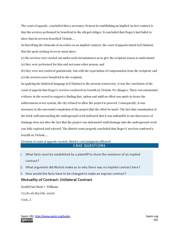 Business Law and the Legal Environment - Page 292